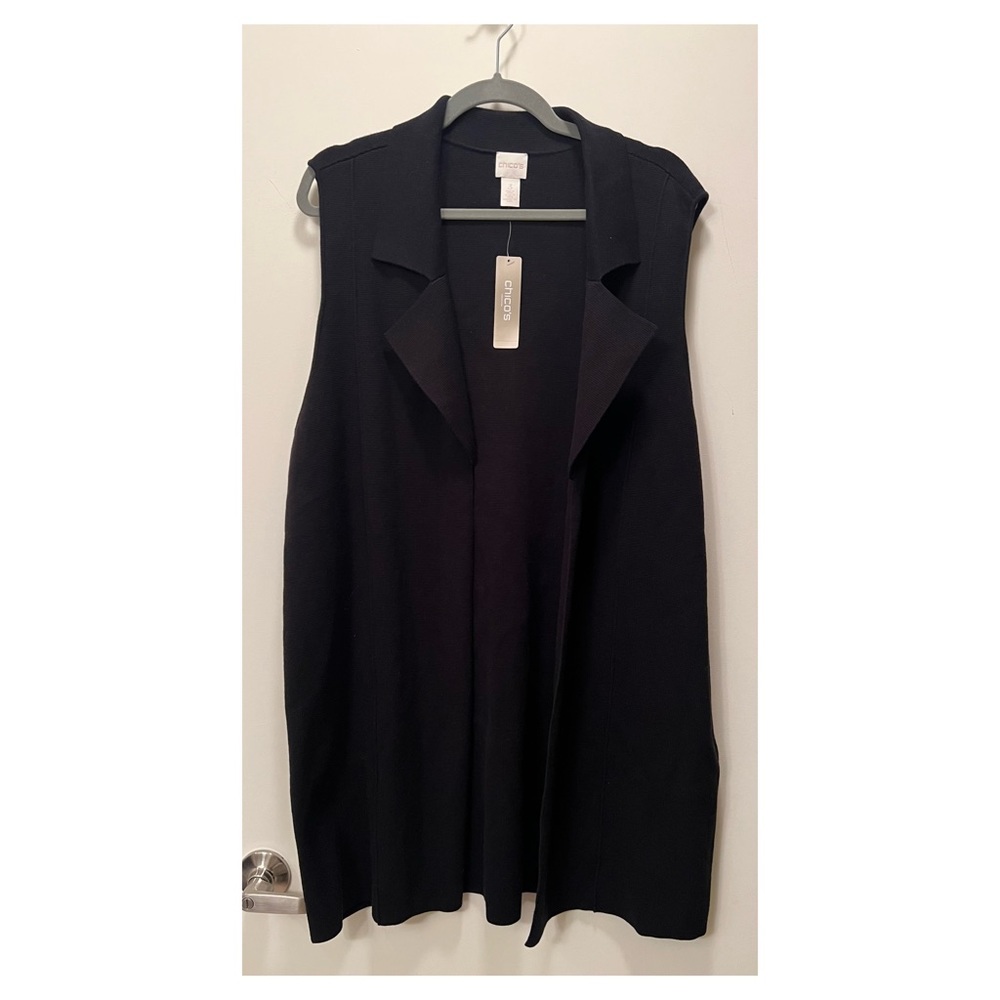 Chico’s Knit Moto Vest